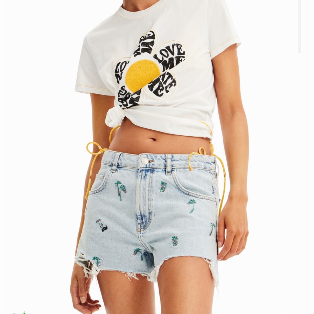 Denim shorts